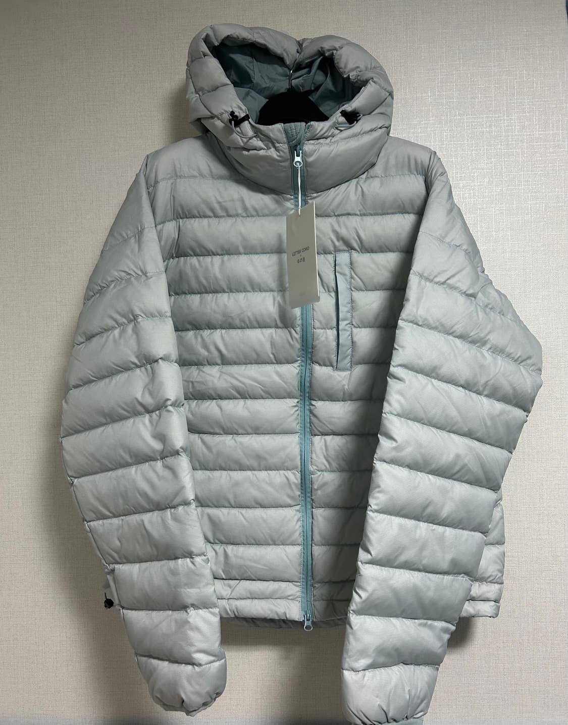 (새상품) 레테르코모 서픽 윈드 라이트 패딩 경량패딩 스카이블루 L 상품이미지10