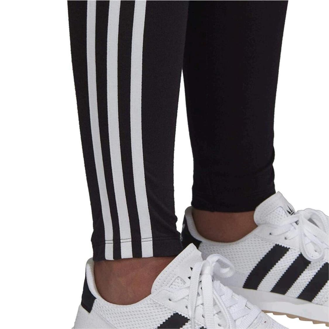 아디다스 오리지널스 우먼 3 스트라이프 타이츠 블랙 상품이미지5