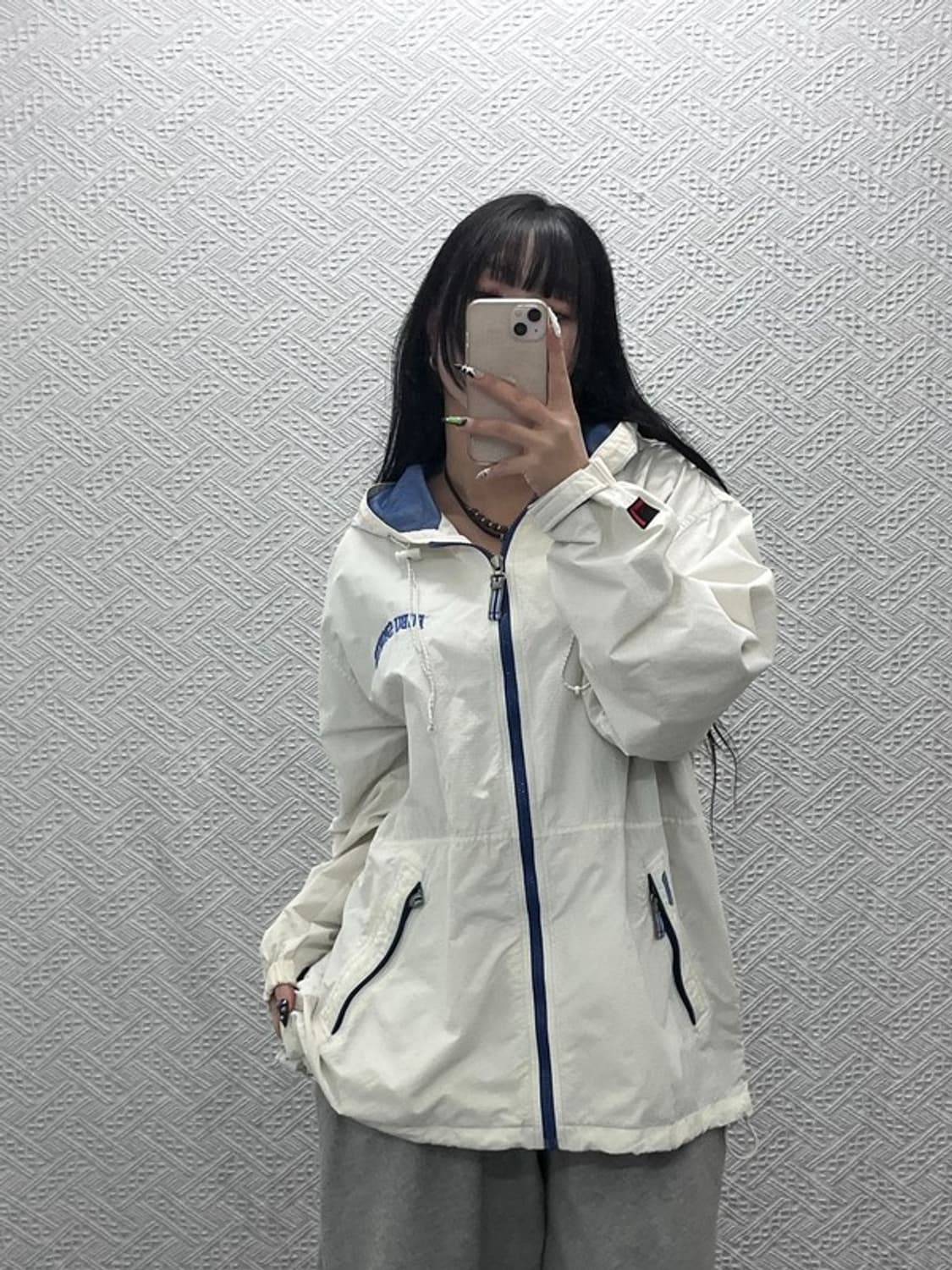 푸부 올드스쿨 빈티지무드 바람막이 자켓 100 C08726 상품이미지1