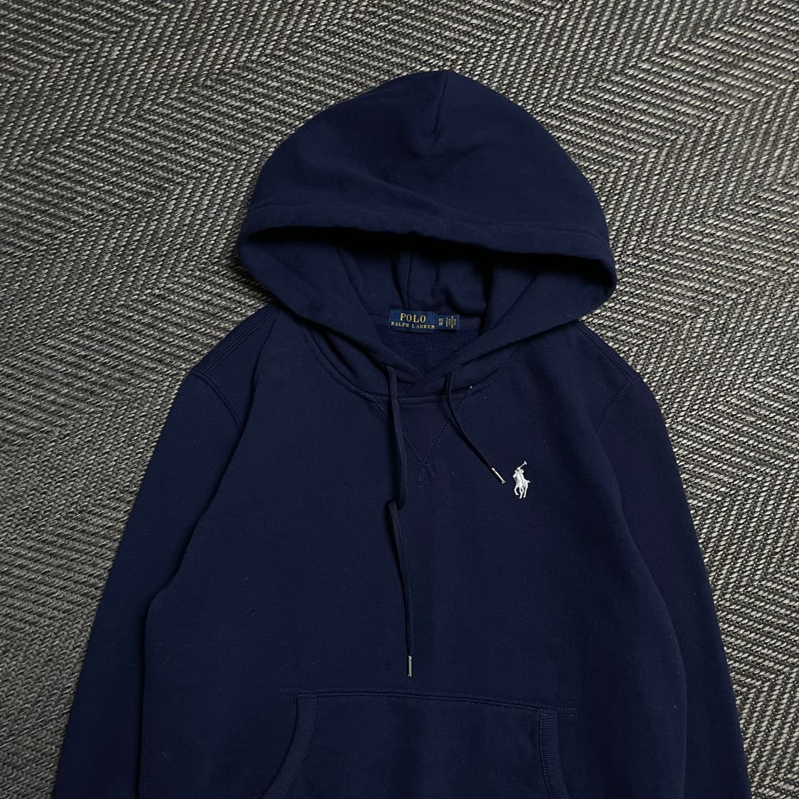 폴로 랄프로렌 우먼스 화이트 포니 후드 티셔츠 네이비y 5109 상품이미지3