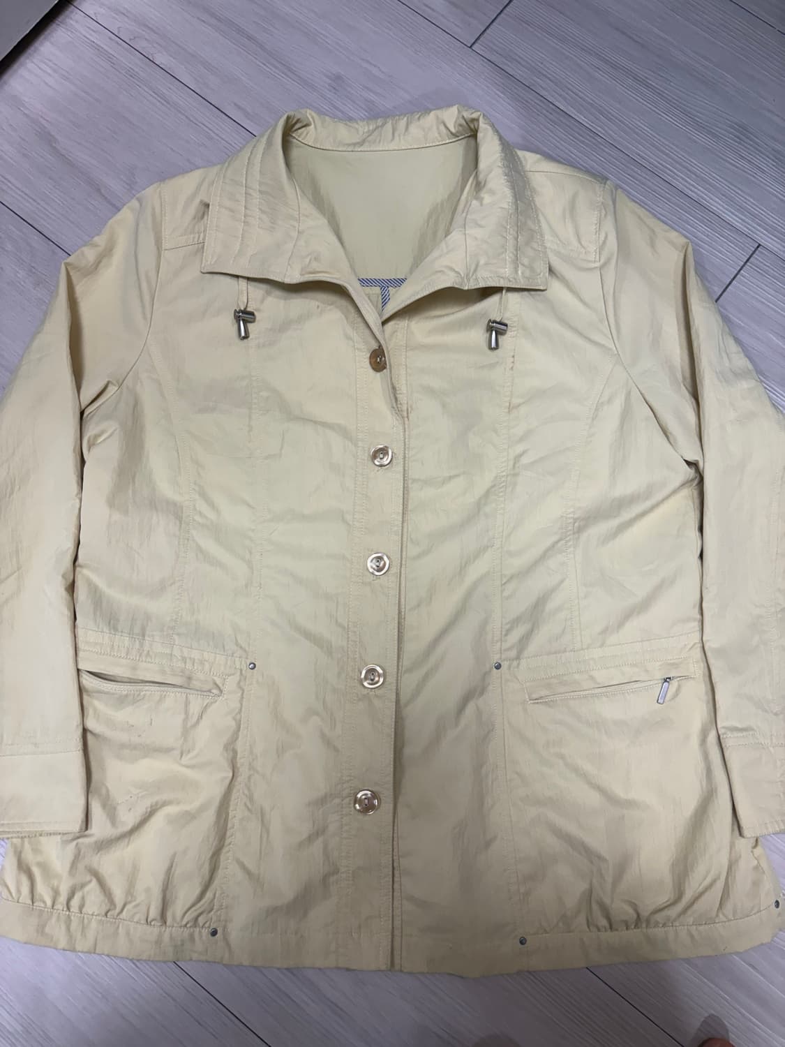 노랑 바람막이 자켓 상품이미지1