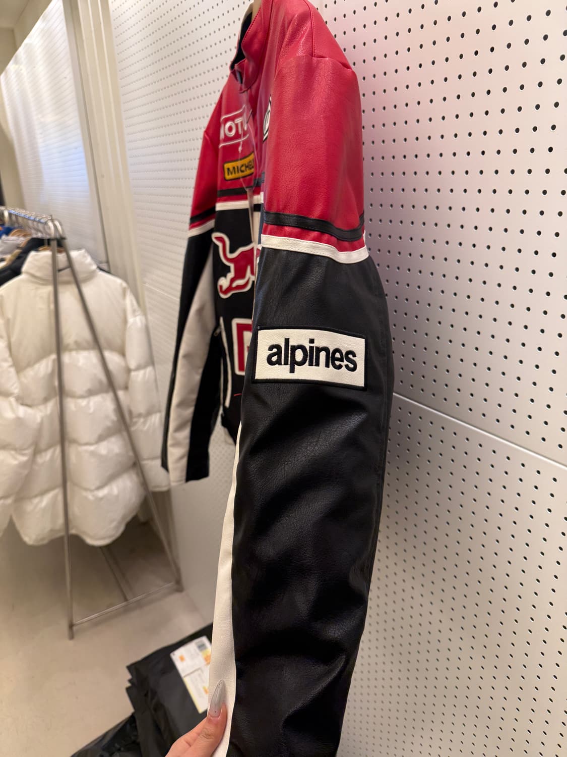 빈티지 레드불 빅로고 레더 레이싱 자켓 U677 상품이미지4