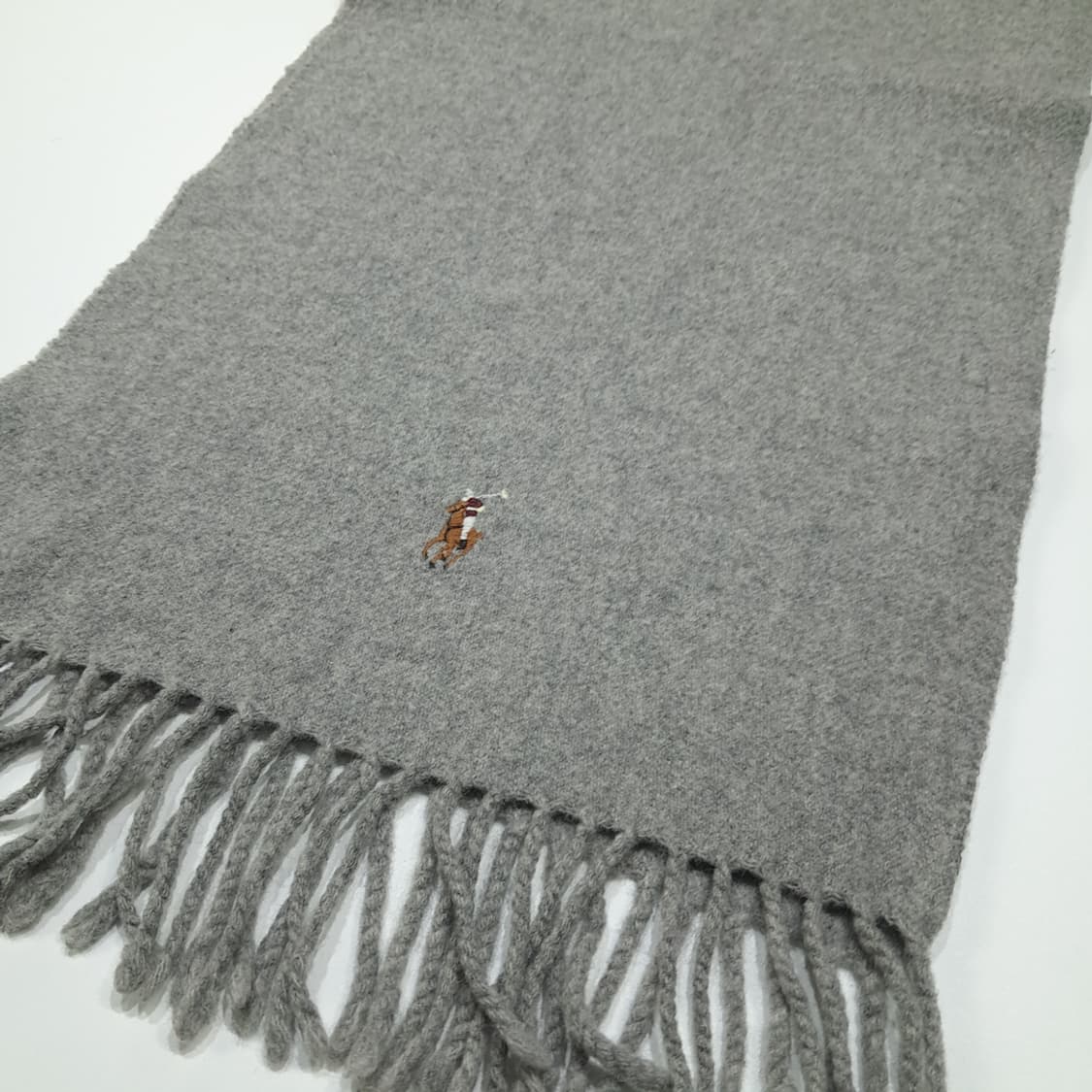 MX594 폴로 00s 이태리판 램스울 멀티포니 그레이 머플러 목도리 상품이미지4