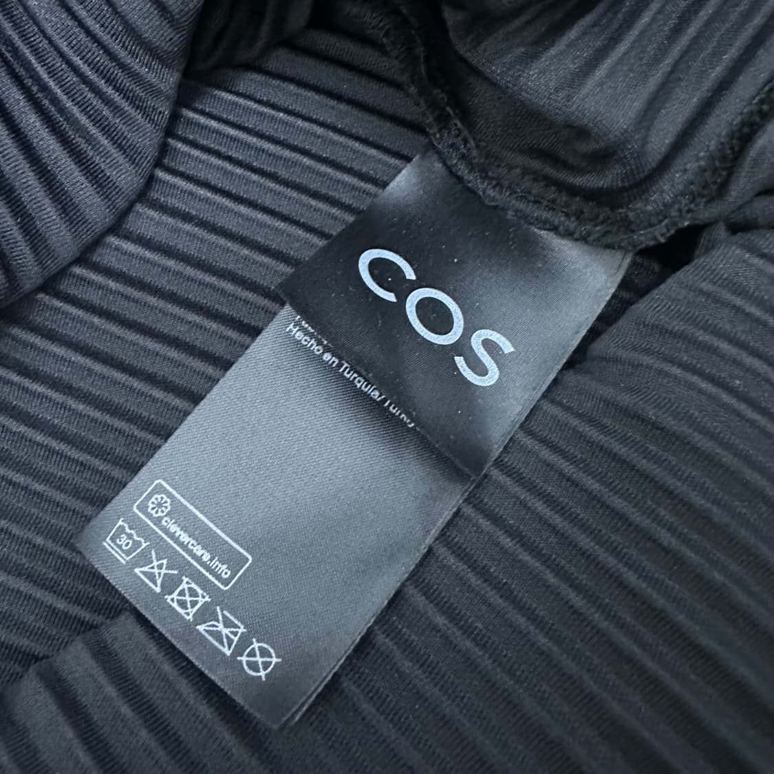 COS 코스 플리쎄 플리츠 주름 드레스 롱원피스 블랙 M 상품이미지8