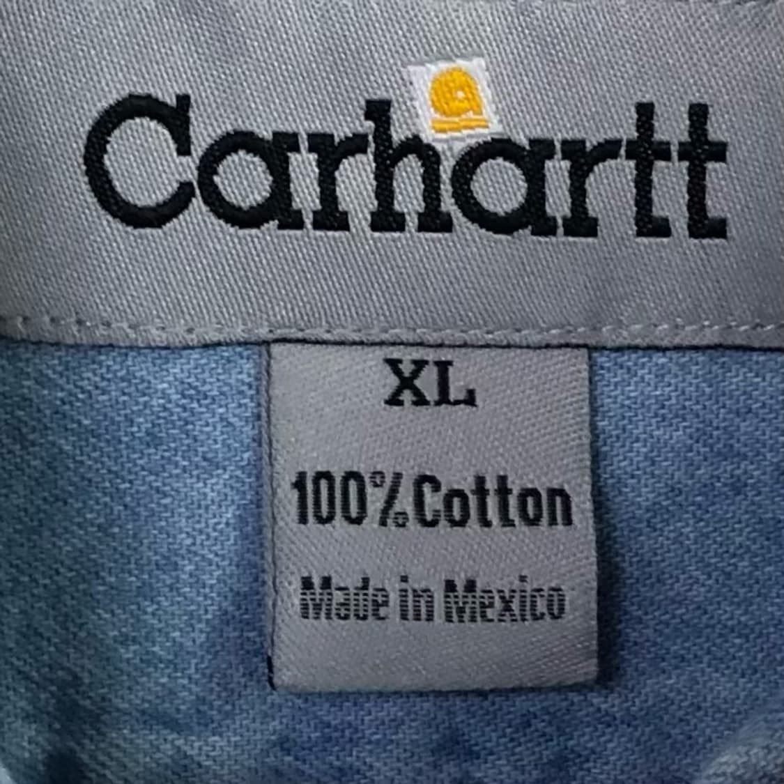 XL 칼하트 데님 셔츠 상품이미지3