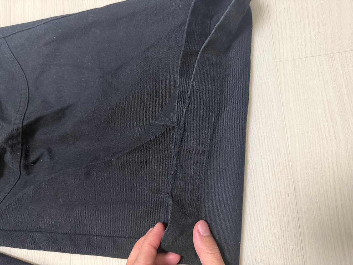 다이브인 워시드 베른 카고 팬츠 블랙 상품이미지3