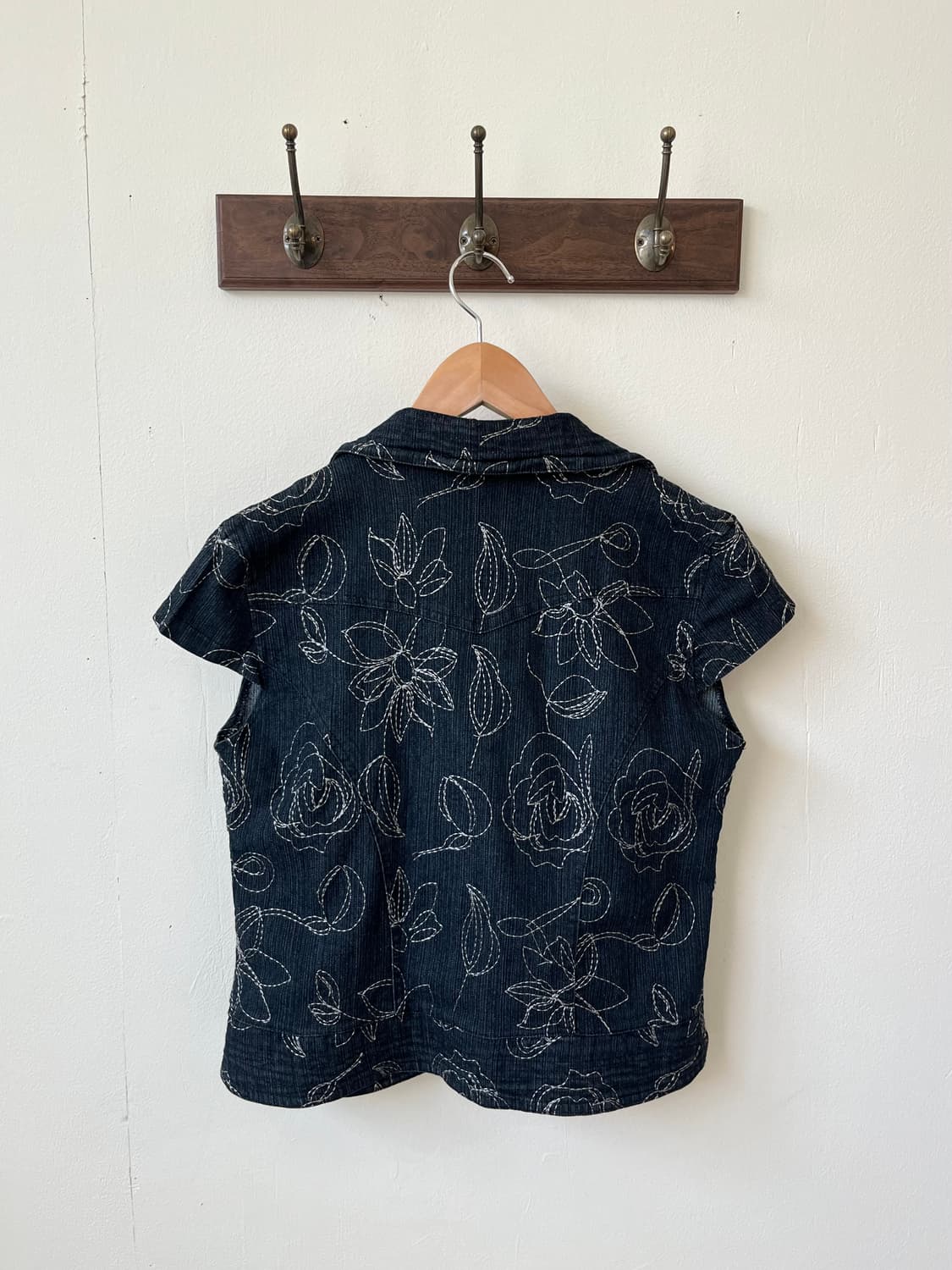 vtg 플라워 스티치 데님자켓 상품이미지5