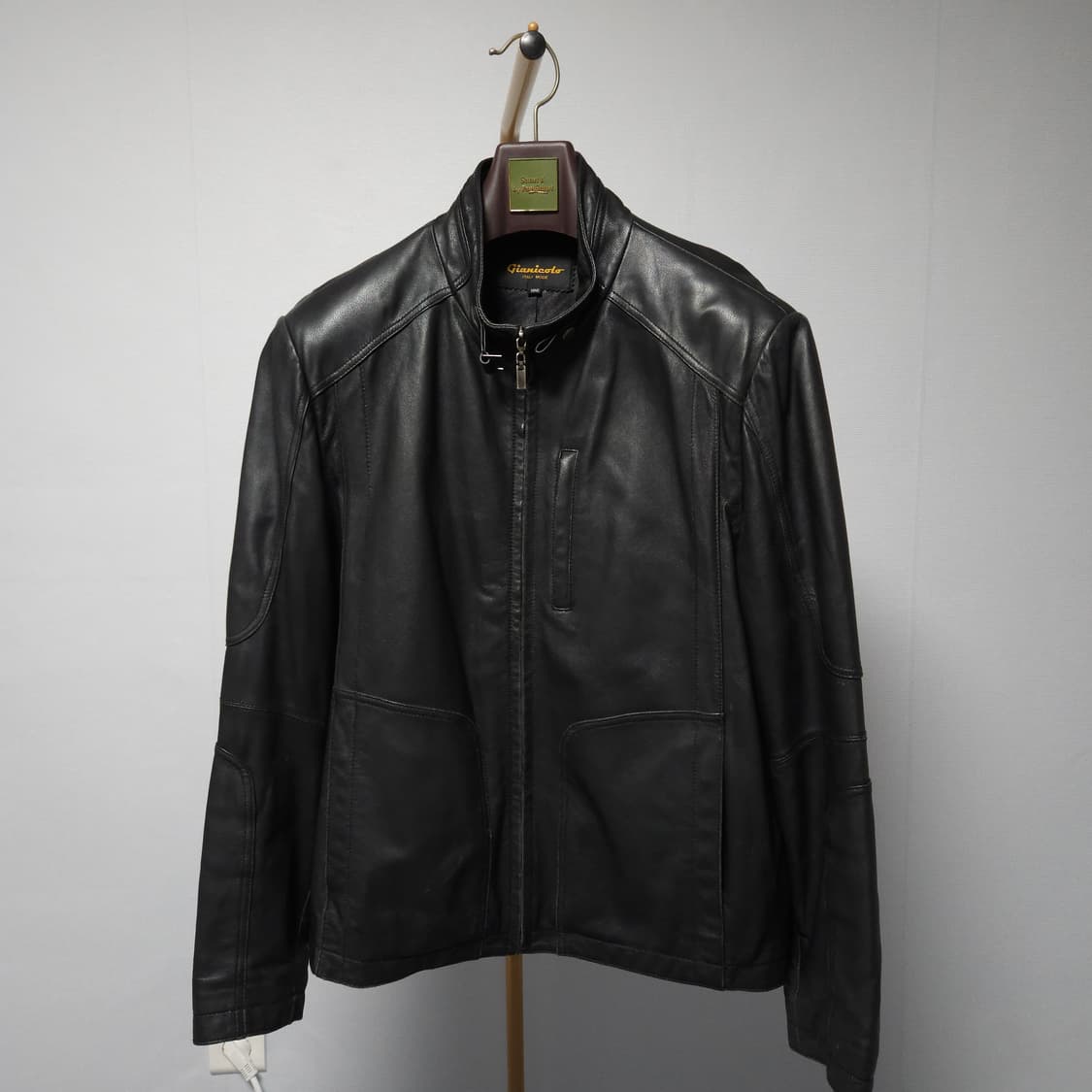 100 ) 남성 양가죽 싱글 라이더 자켓 상품이미지1