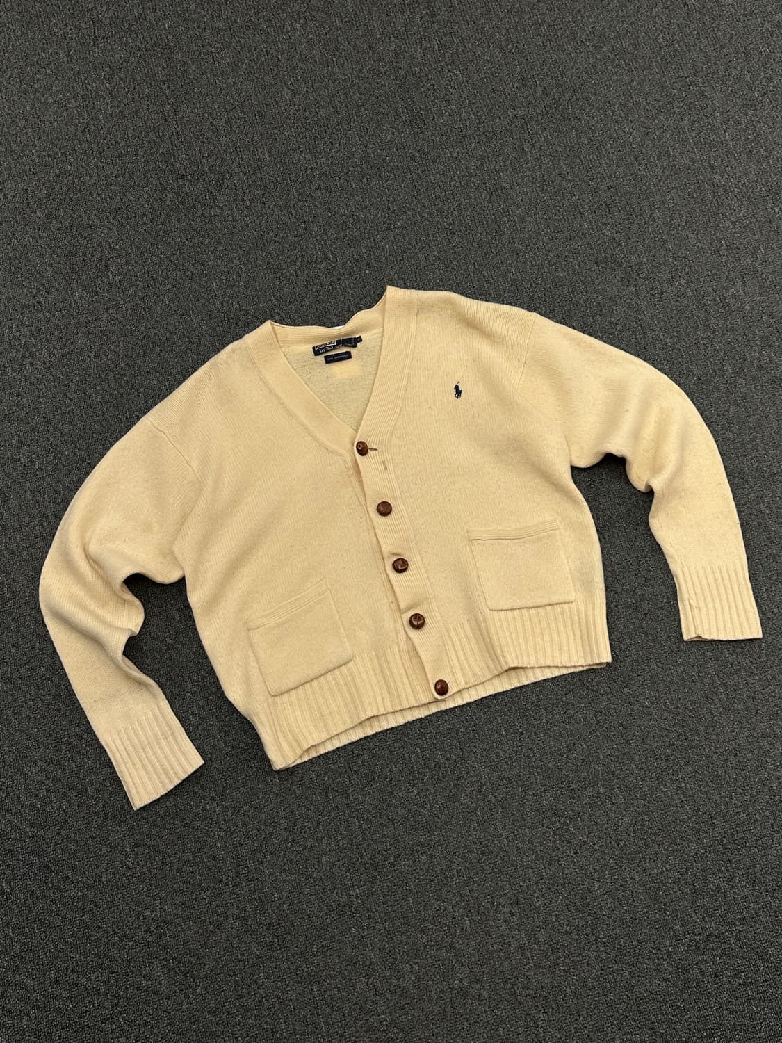 L)폴로 랄프로렌 스몰포니 가죽버클 울 브이넥 가디건 상품이미지1