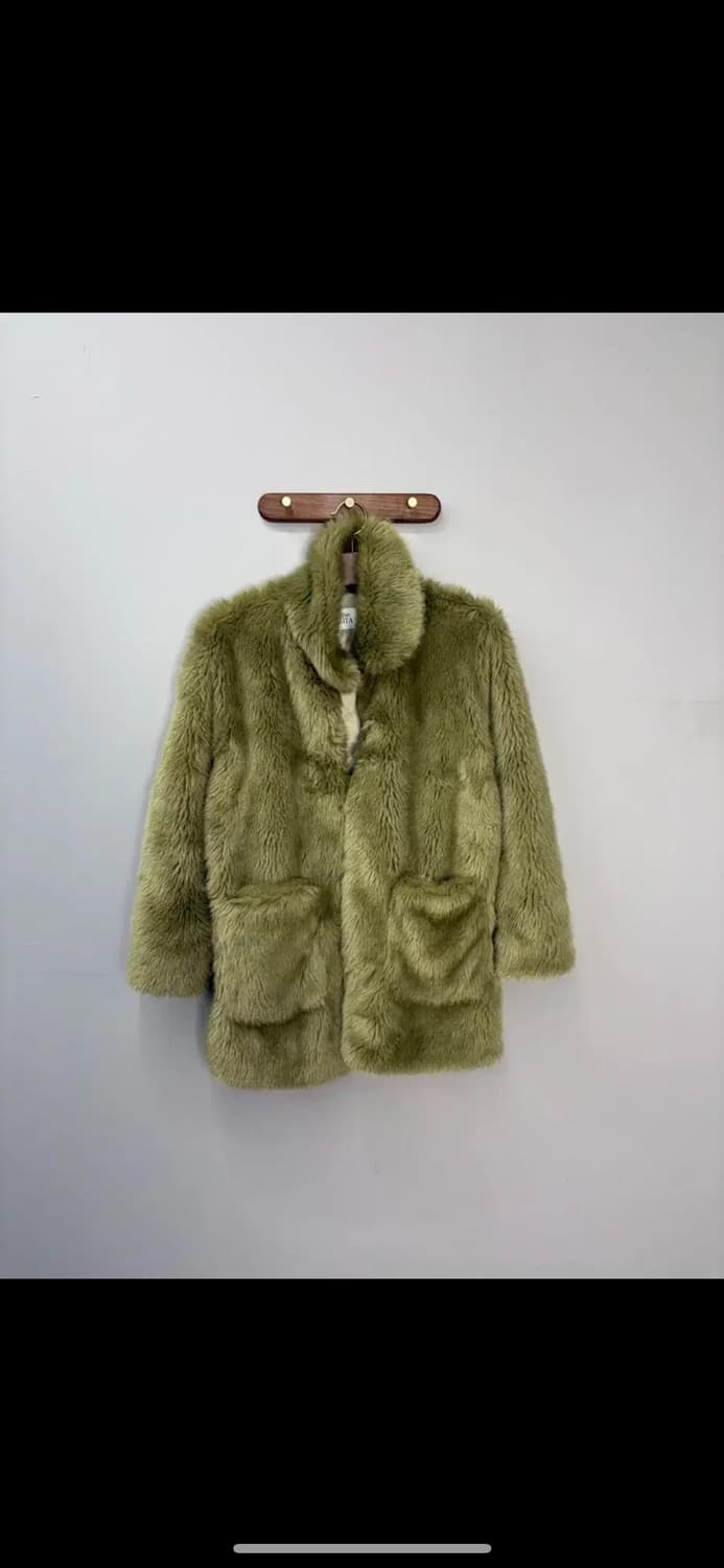 LOVE MY SANTA 올리브 그린 모피 코트 H1279 상품이미지2