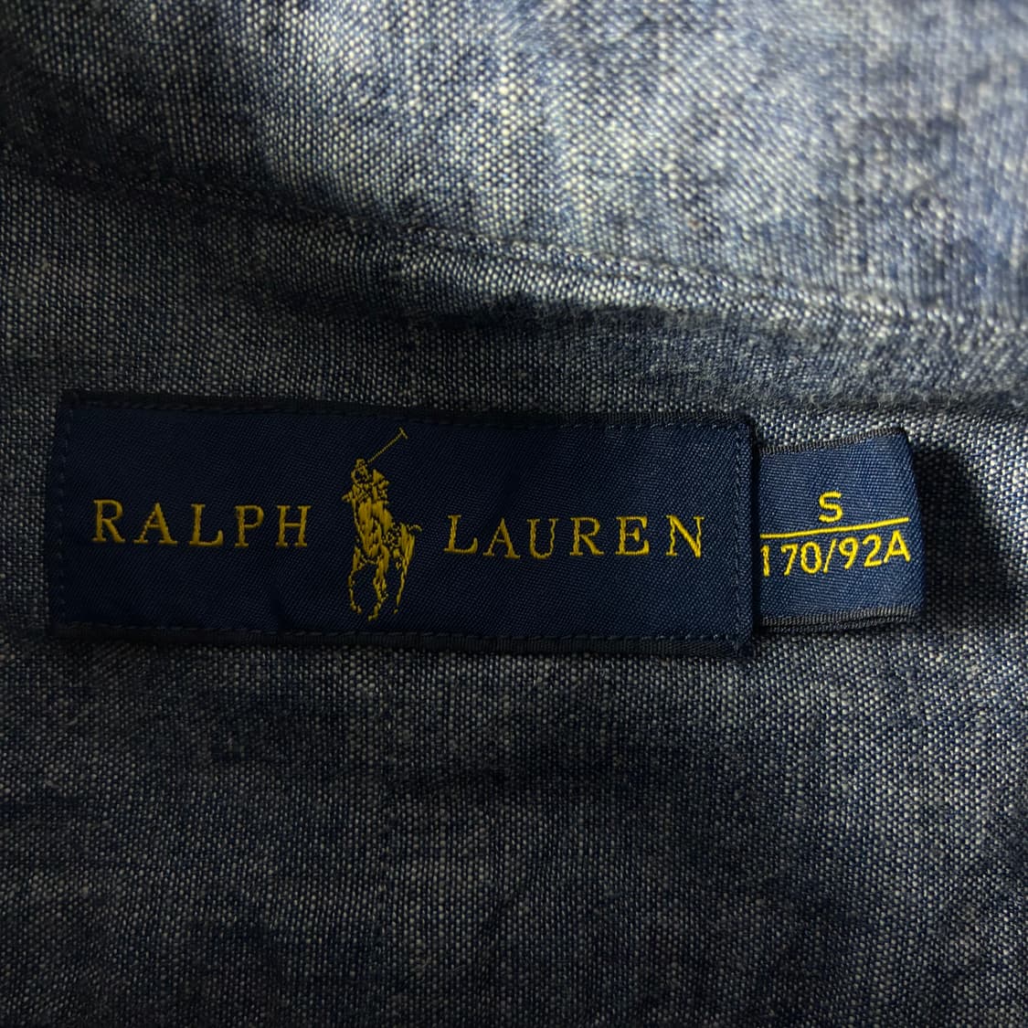 Polo  폴로 랄프로렌 자수 코튼 다크 샴브레이 셔츠  상품이미지4