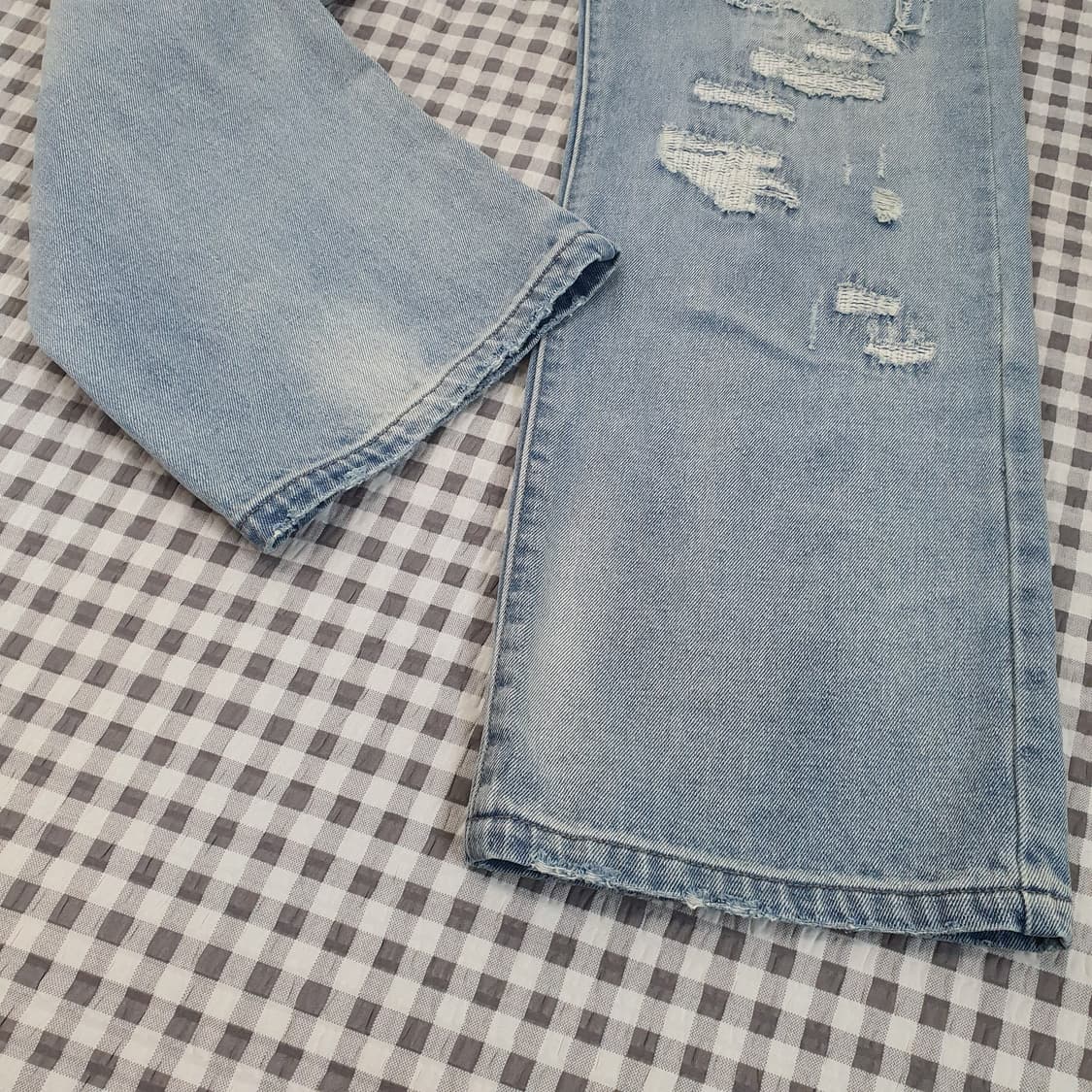 스모크라이즈 와이드 데님 청바지 남자30 상품이미지4