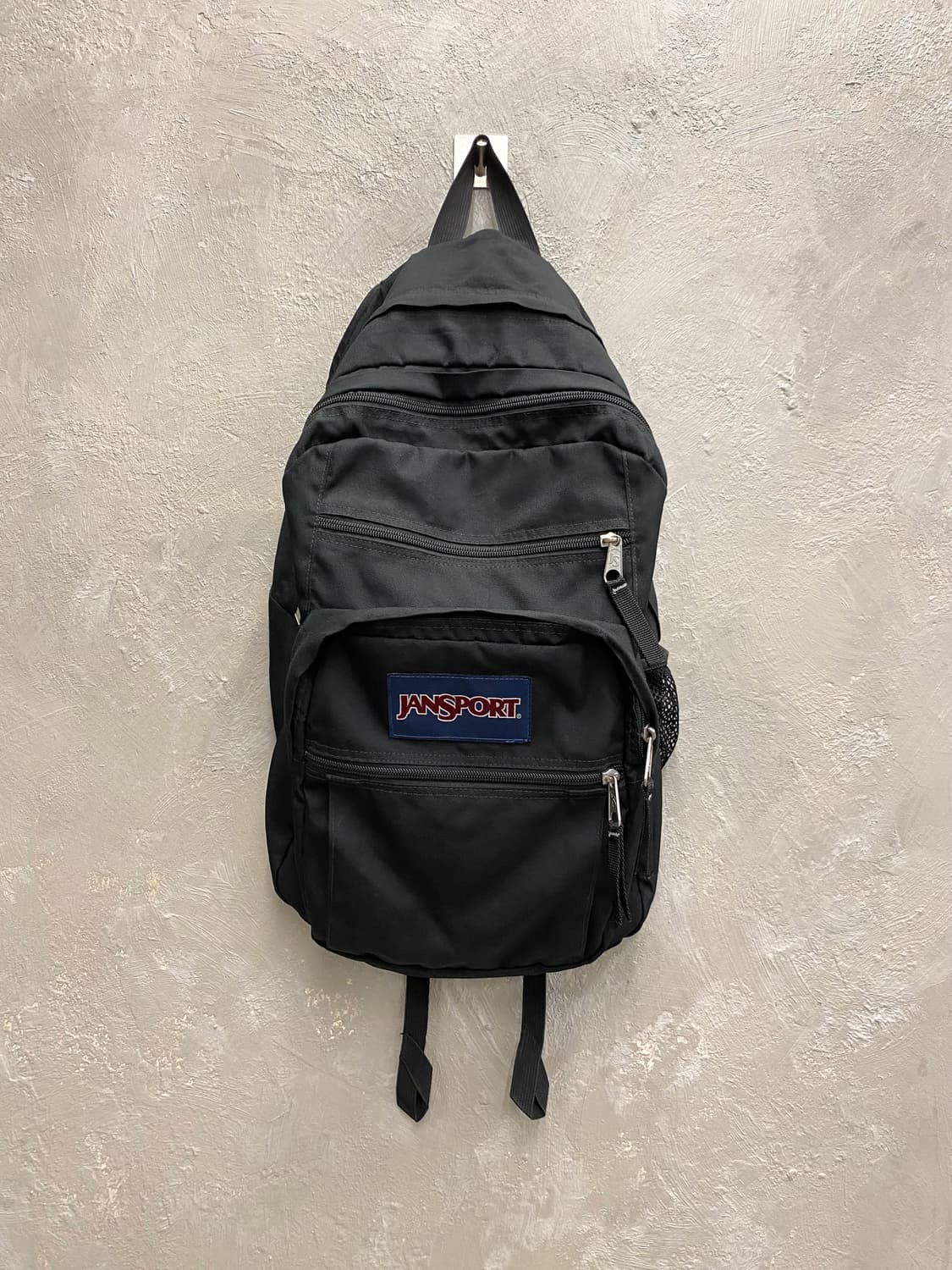 [40*56] Jansport 잔스포츠 블랙 나일론 백팩 상품이미지1