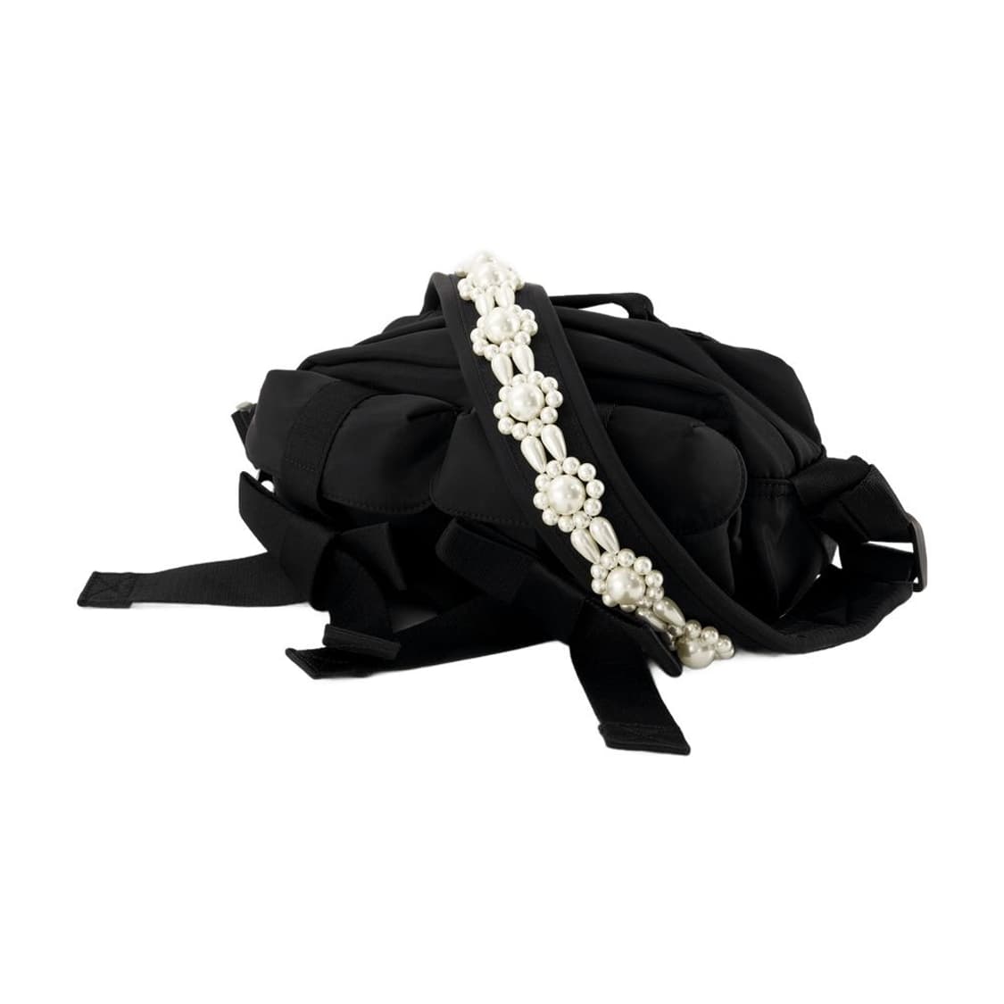 시몬로샤 비디드 보우 프론트 백 블랙 펄 상품이미지1