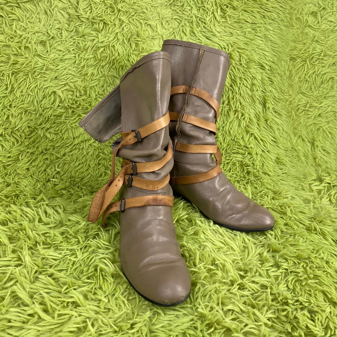 MON LOU LOU 멀티 벨티드 레더 부츠 상품이미지6