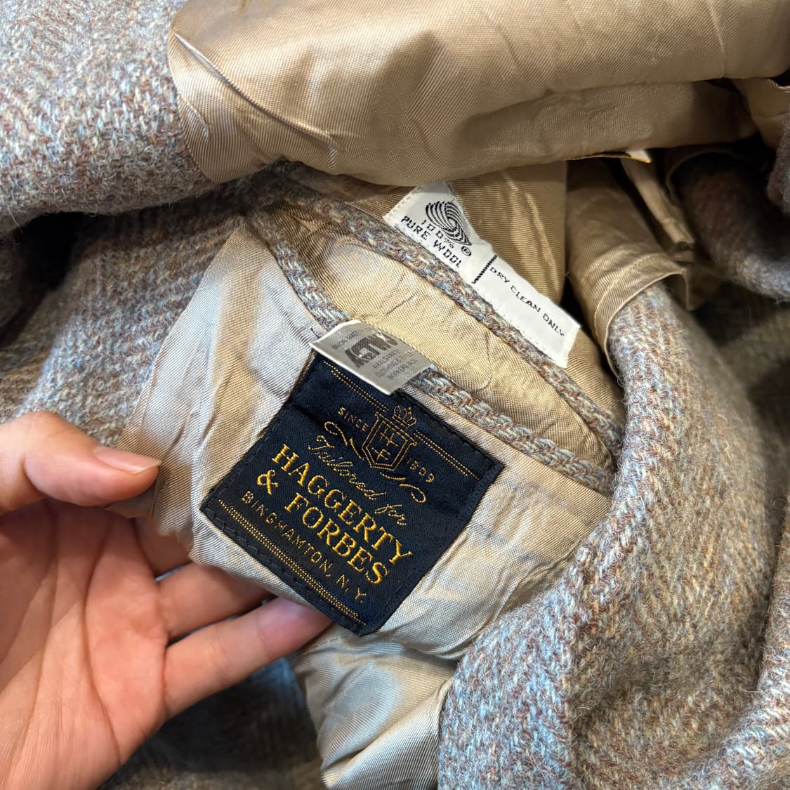 빈티지 해리스트위드 울 자켓  상품이미지7