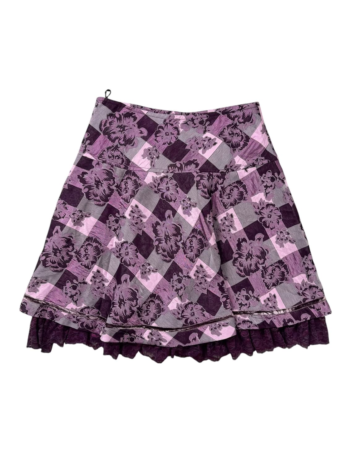 vintage gothic floral ruffle skirt 상품이미지2