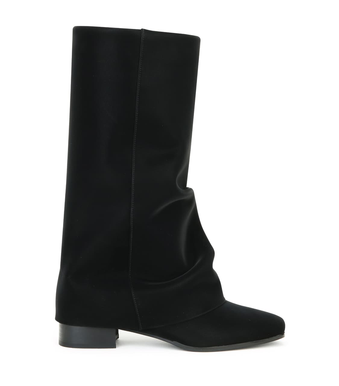 쓰리투에이티 링클 레더 부츠 245 블랙 상품이미지1