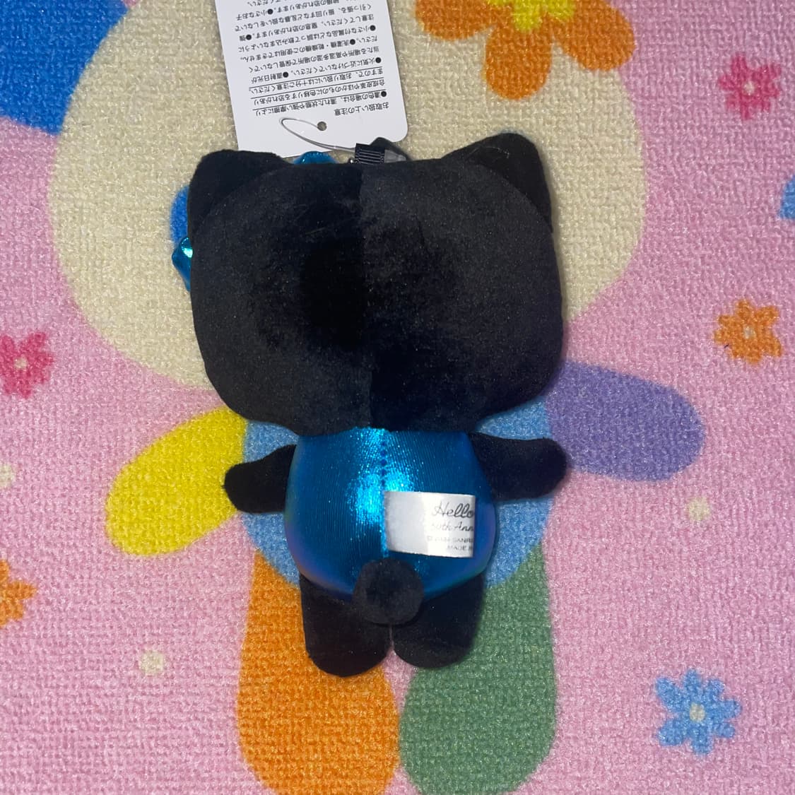 [새상품] 한정판 산리오 블랙 키티 마스코트 인형 블루 상품이미지2