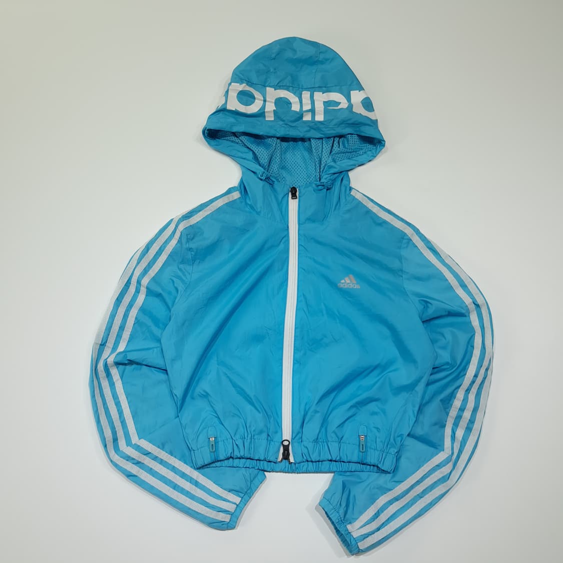 CL873 FREE 아디다스 00s 스카이블루 바람막이 크롭 자켓 상품이미지1