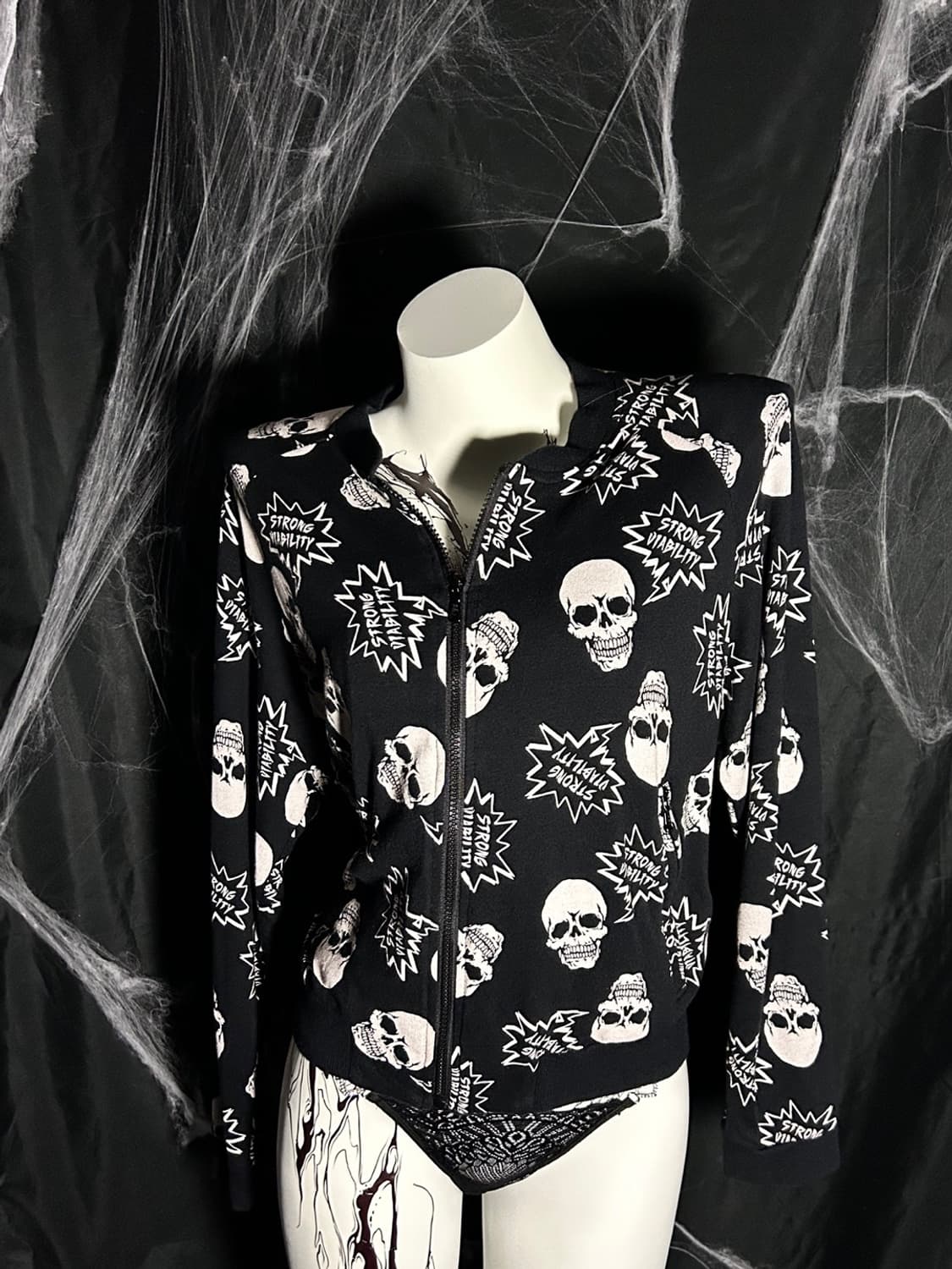 Dig Deep skull punk zip-up 상품이미지2