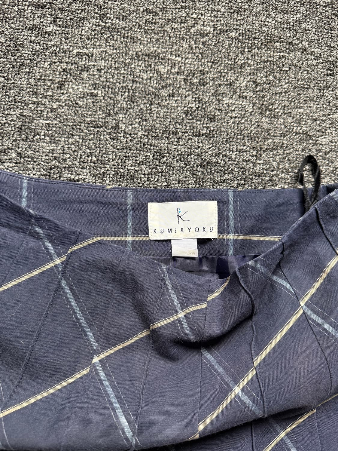 KUMIKYOKU 쿠미코큐 체크 플리츠 스커트 상품이미지7