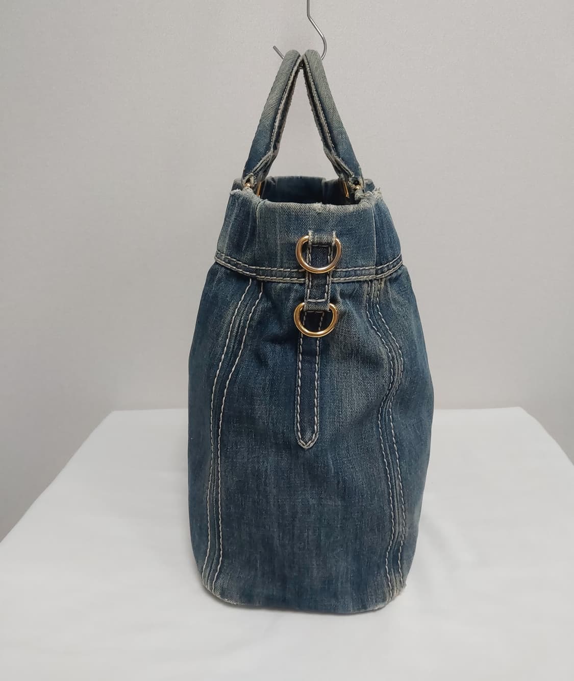 프라다 블루 데님 토트백 2way (정품) 상품이미지5