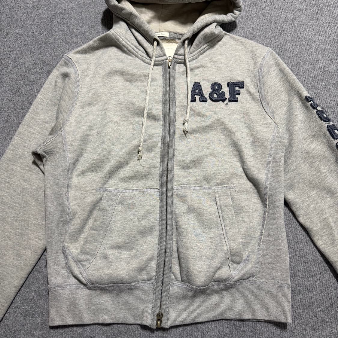 아베크롬비 그레이 후드집업 M 상품이미지2