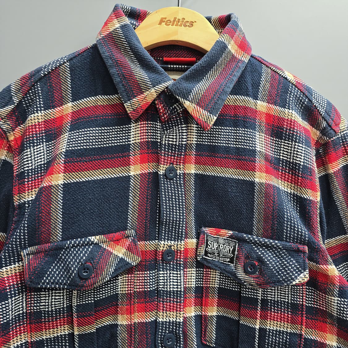 슈퍼드라이(SUPERDRY) 체크 셔츠 L 상품이미지2