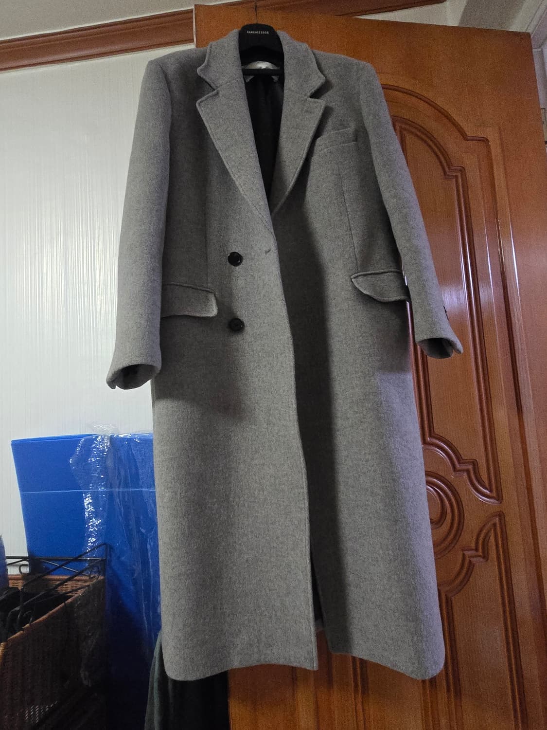 던스트 유니섹스 울 코트 그레이  S 상품이미지4