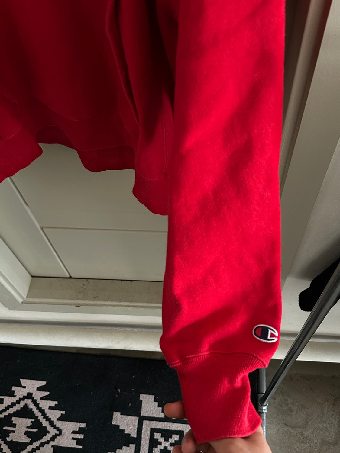 Champion Premium Reverse Weave 레드 후드 상품이미지2