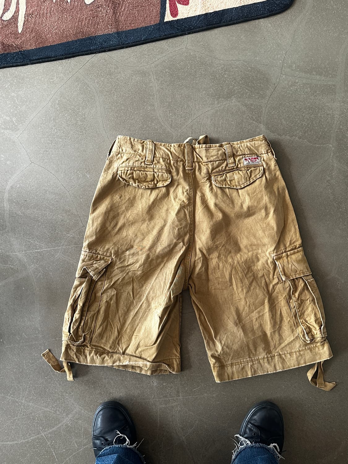 Abercrombie & Fitch 베이지 카고 쇼츠 상품이미지5
