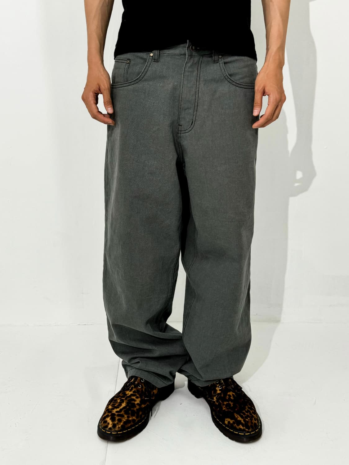 (34,L) 간샤 서울 제로탭 워크 팬츠 (시멘트 그레이) 상품이미지1