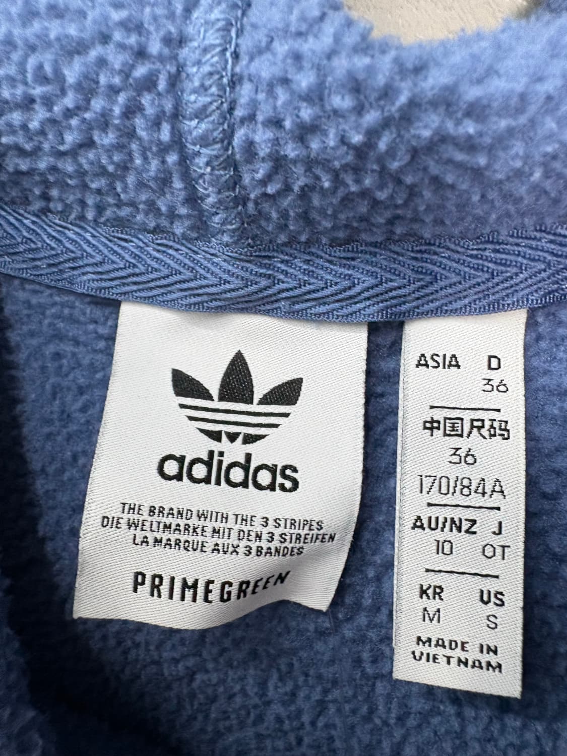 아디다스 플리스 크롭 풀집업 A3158 상품이미지6