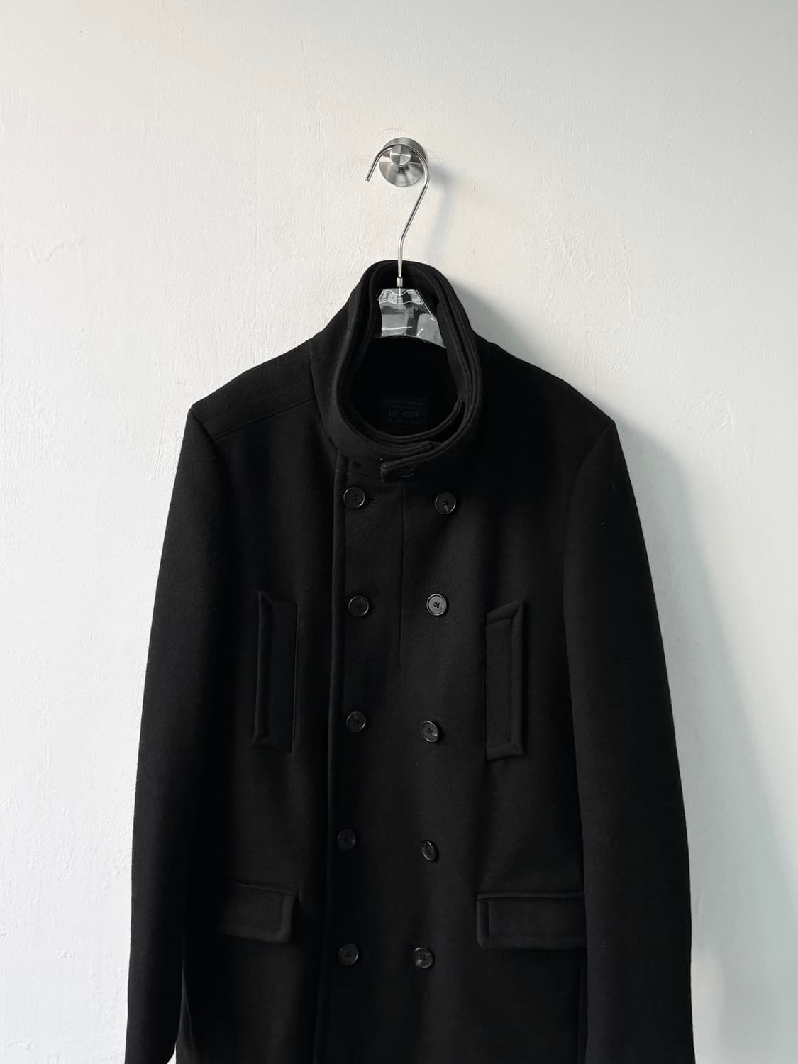 올세인츠 하이넥 밀리터리 더블 코트  상품이미지6