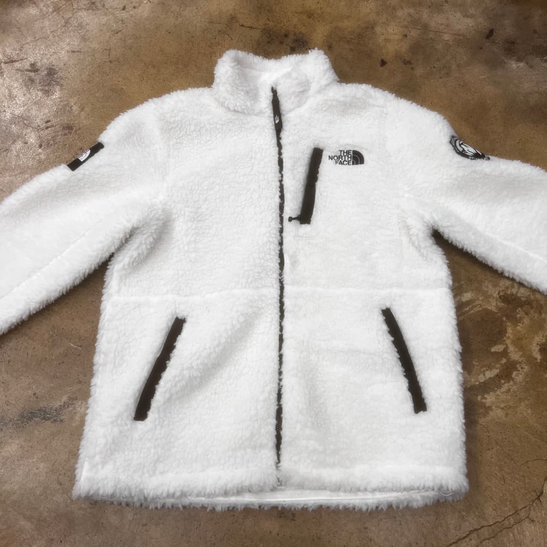 노스페이스 화이트 후리스 160 상품이미지3