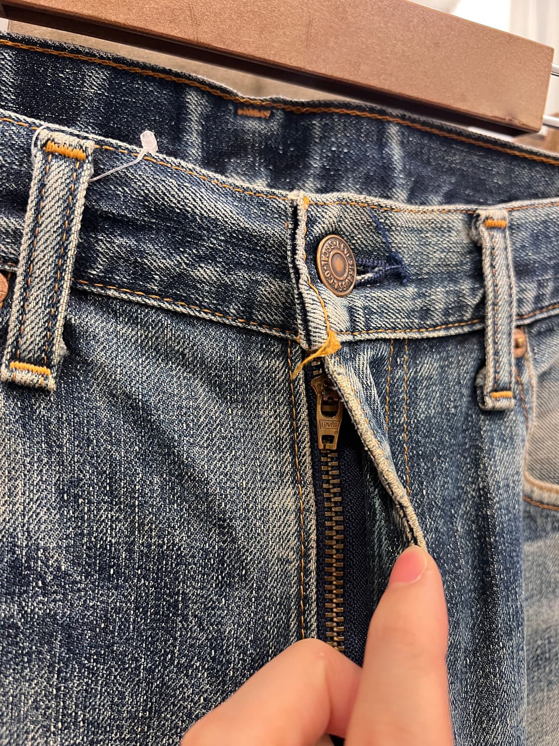 90s Levis 리바이스 505 디스트로이드 데님 팬츠 (Japan) 상품이미지3