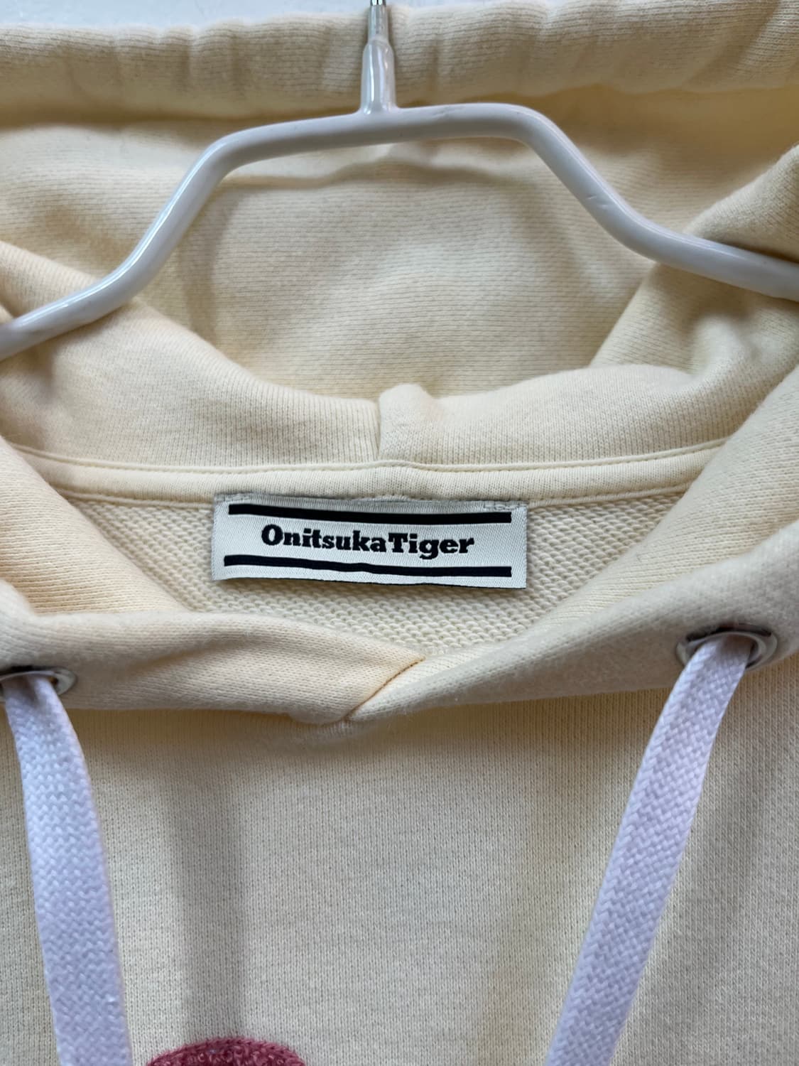 Onitsuka Tiger 아이보리 후드티 S 상품이미지3