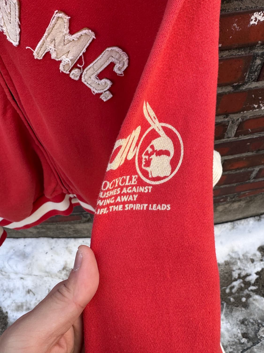 인디언 모터사이클 스펠아웃 코튼 집업 상품이미지5