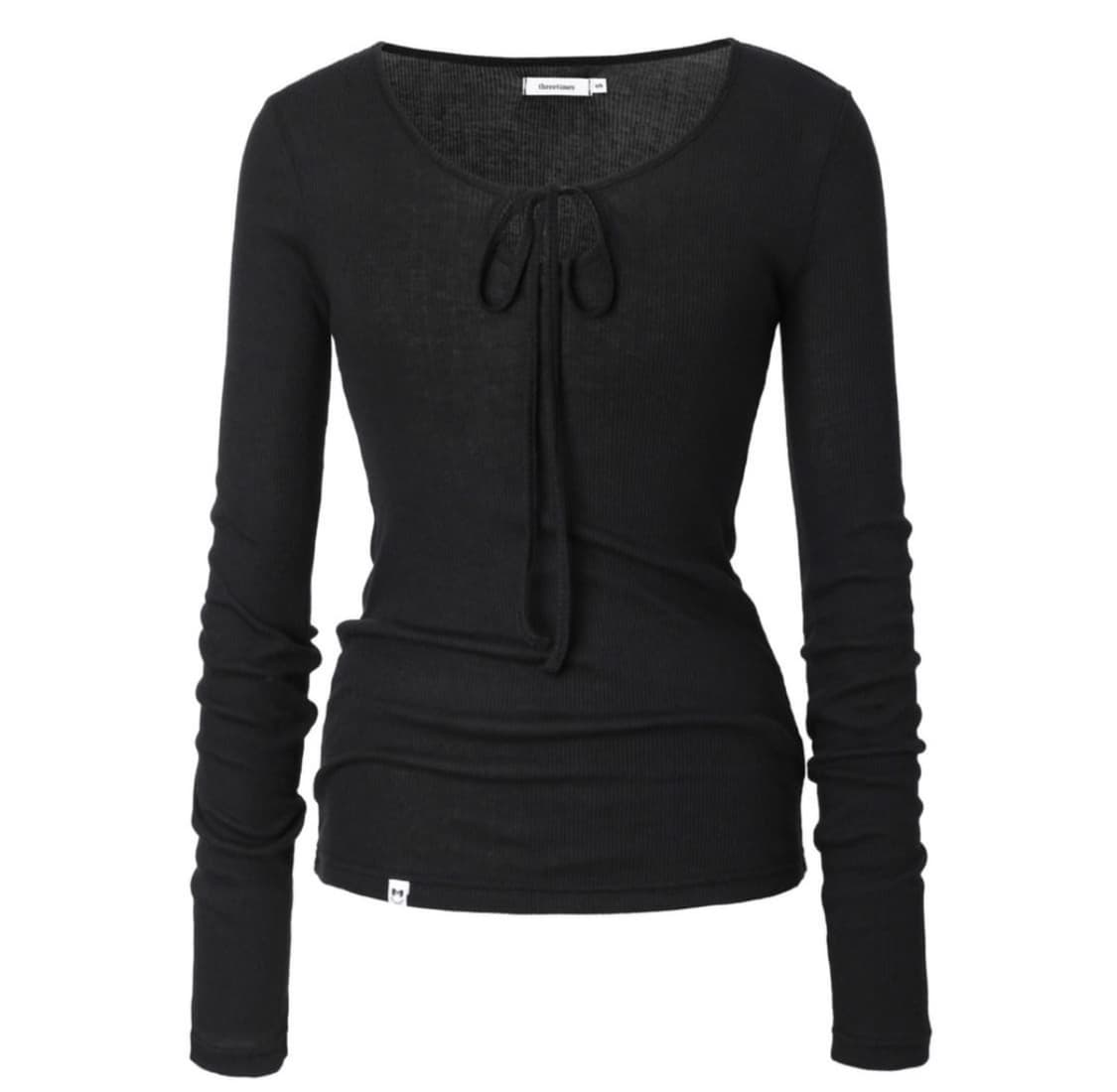 쓰리타임즈 헤이지탑 블랙 M 상품이미지1