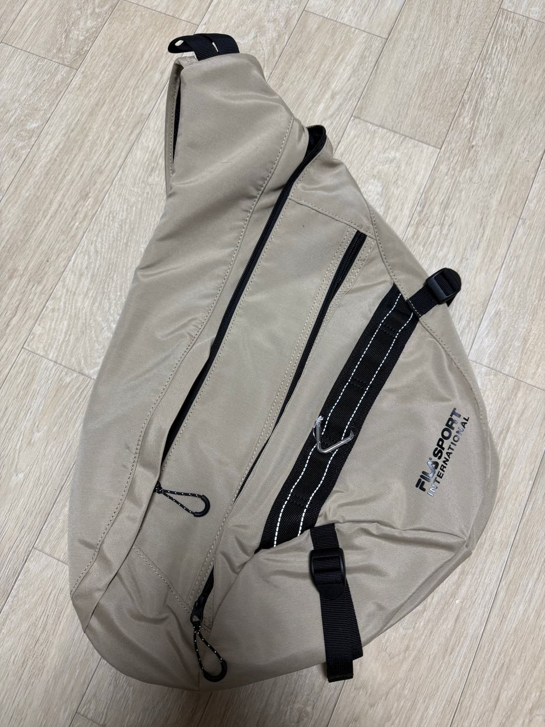 휠라 웨빙 슬링백 베이지 상품이미지1