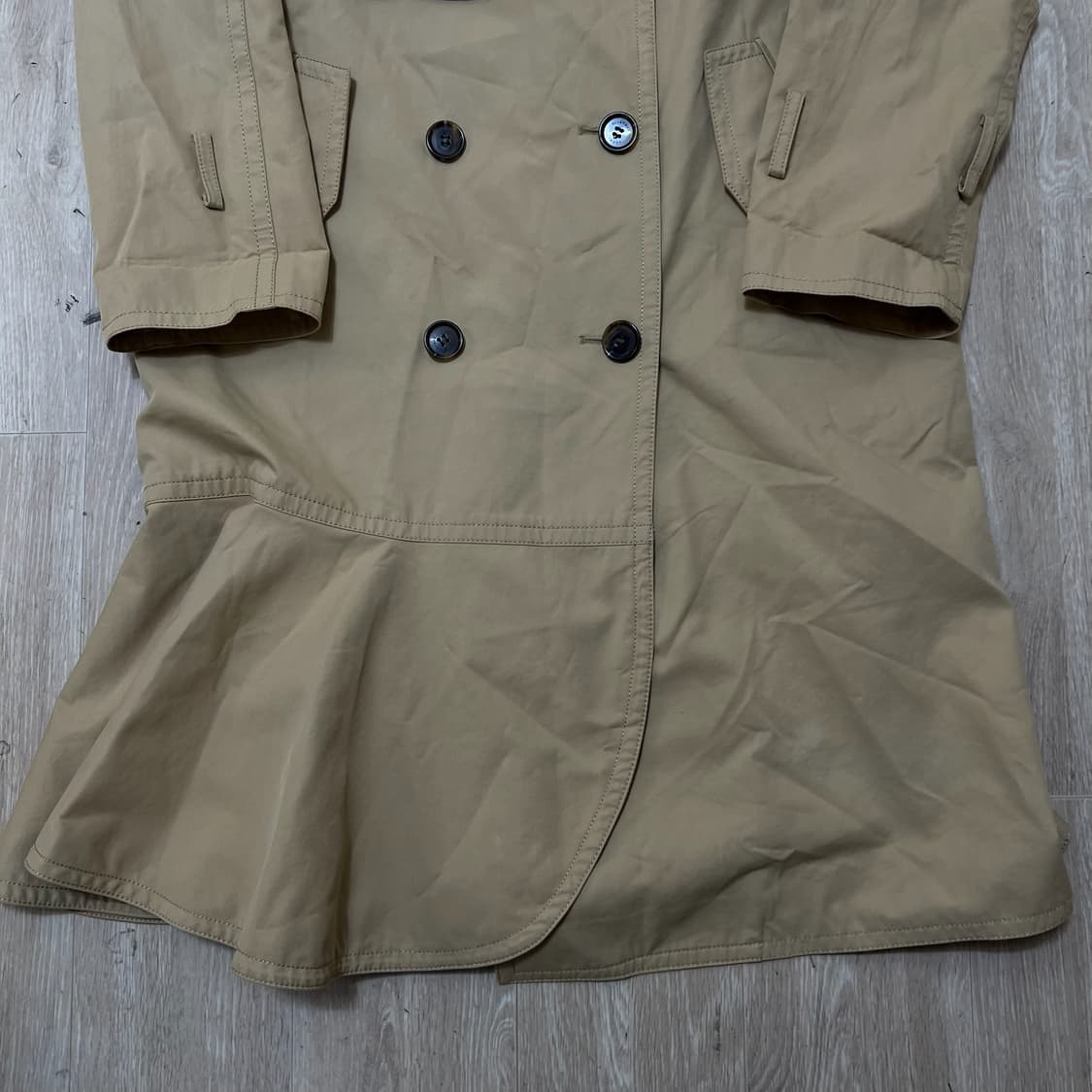 럭키슈에뜨 여성 코튼 더플 트렌치코트 38  상품이미지3