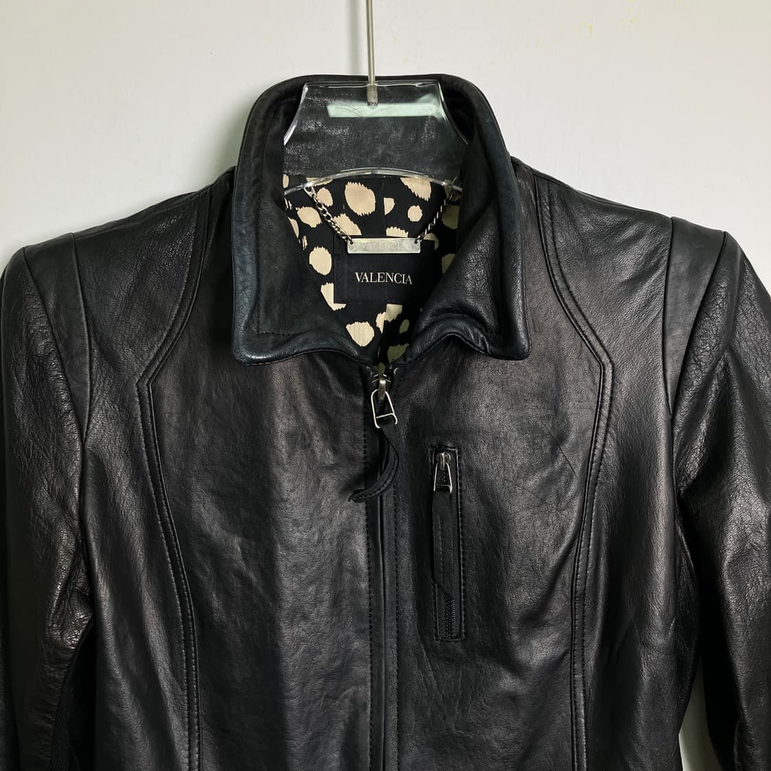VALENCIA 발렌시아 블랙 양가죽 자켓 55 상품이미지4