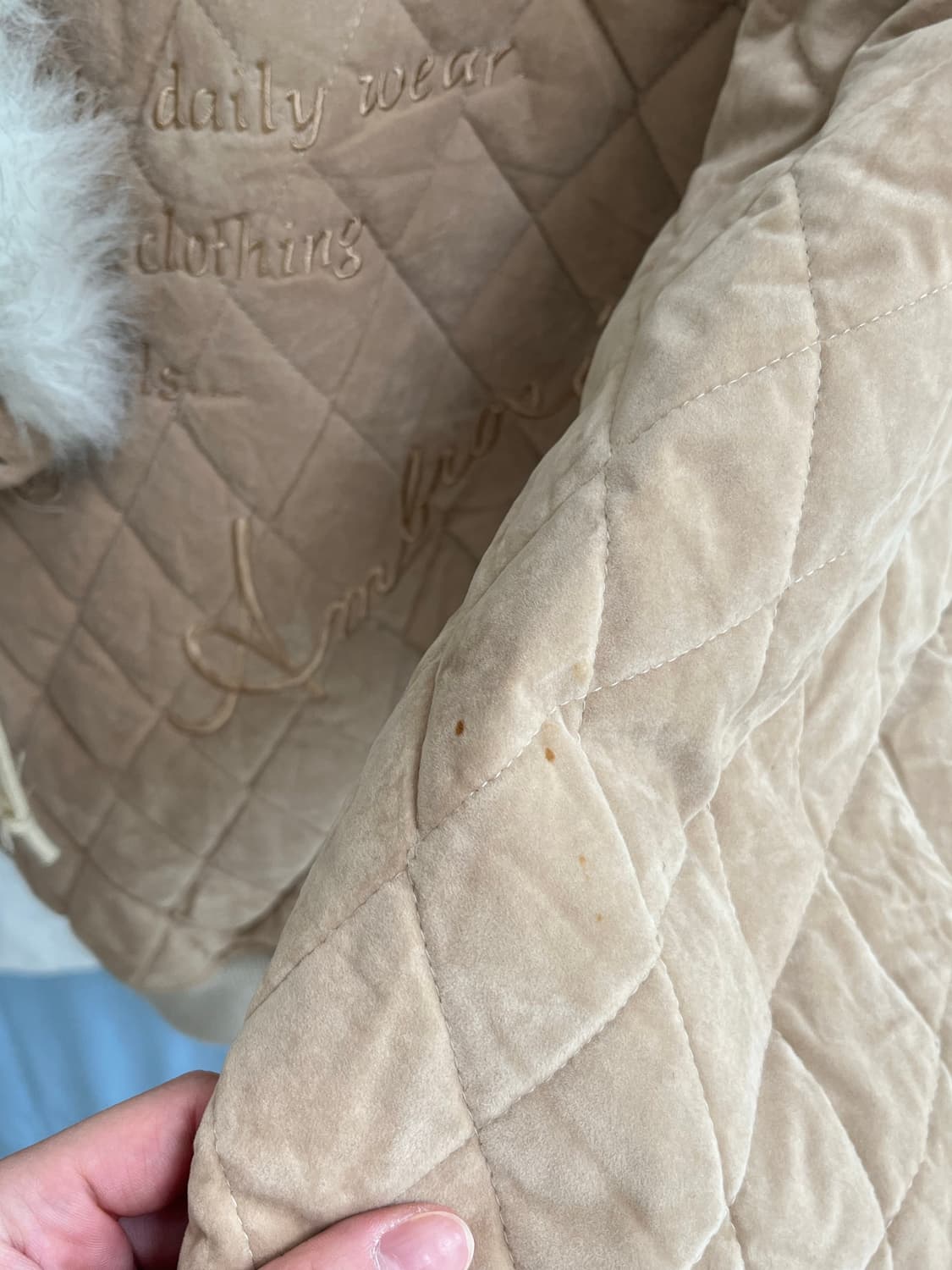 빈티지 블루종 퀼팅 점퍼 상품이미지10