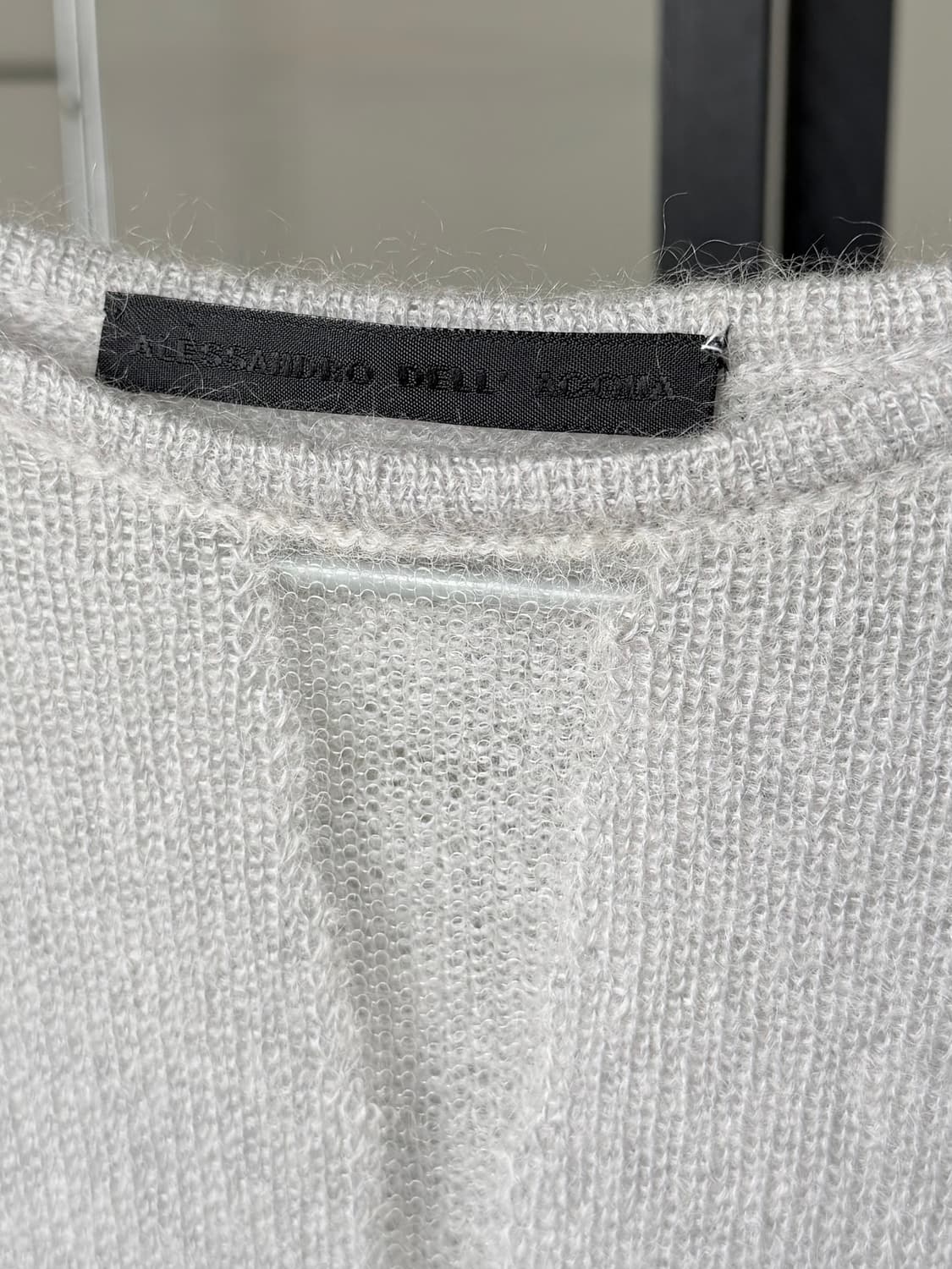 italian light grey mohair knit 상품이미지7