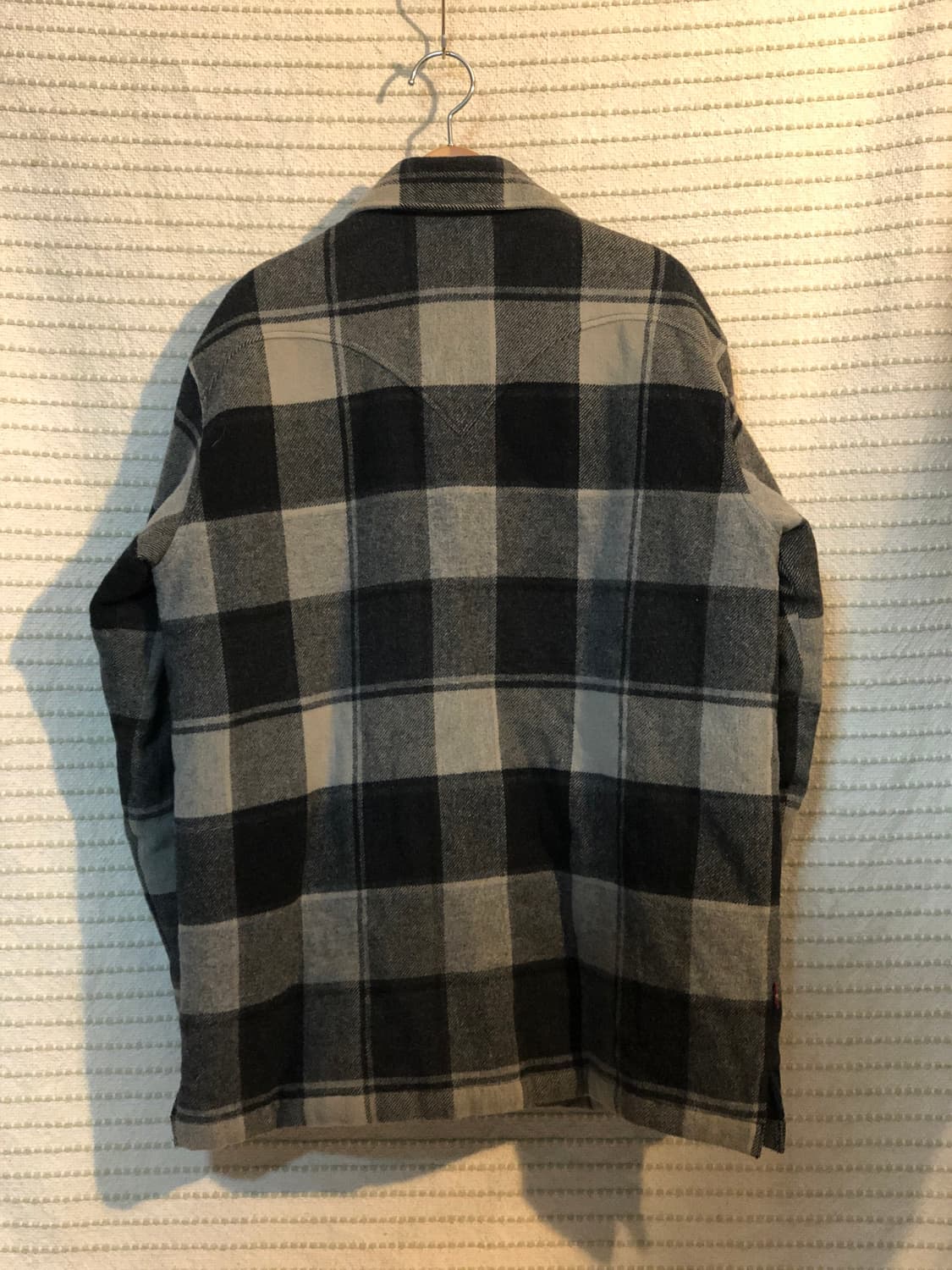 리바이스 체크 패턴 폴리 워크 자켓 L(100) 상품이미지2