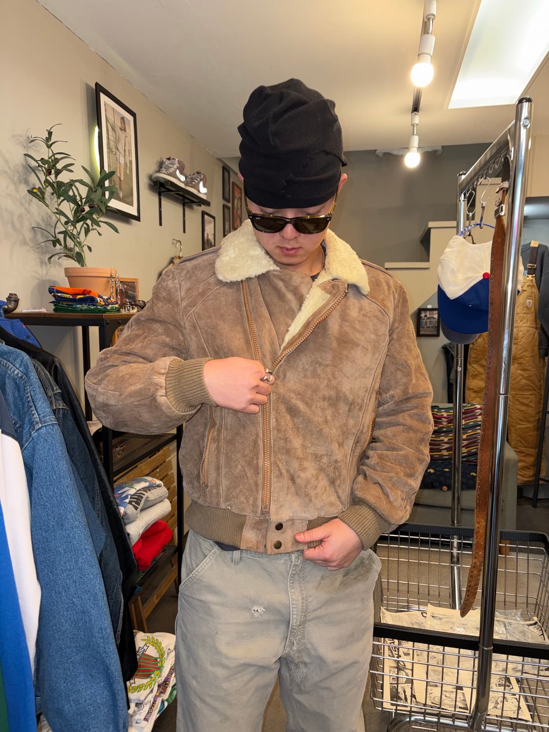 80’s Wilsons Leather rider heavy suede 상품이미지1