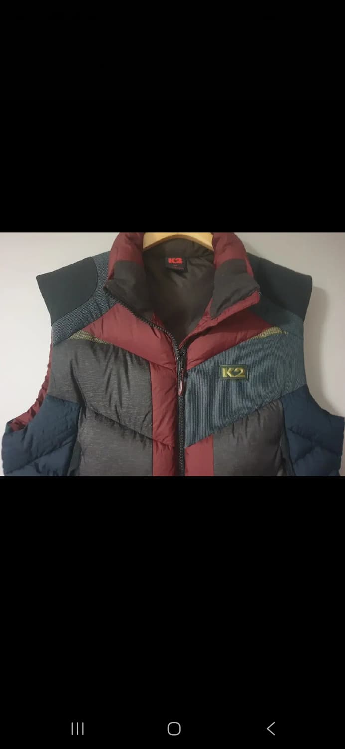 K2 남자 덕다운 패딩조끼. 싸이즈 100 상품이미지2
