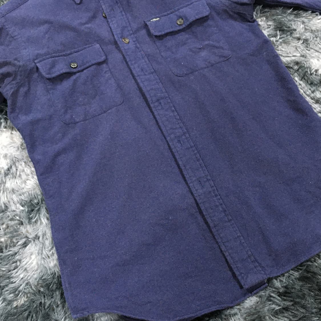 투티/0327 폴로 랄프로렌 울 캐시미어 긴팔셔츠 네이비 퍼플 클래식 핏 상품이미지4