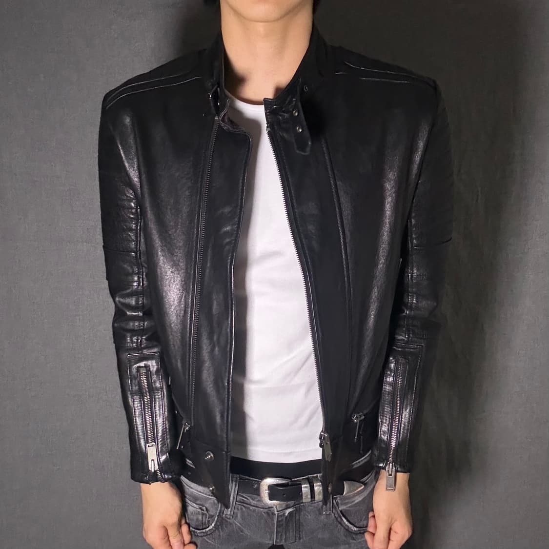 ltaly lamb skin leather jacket 상품이미지3